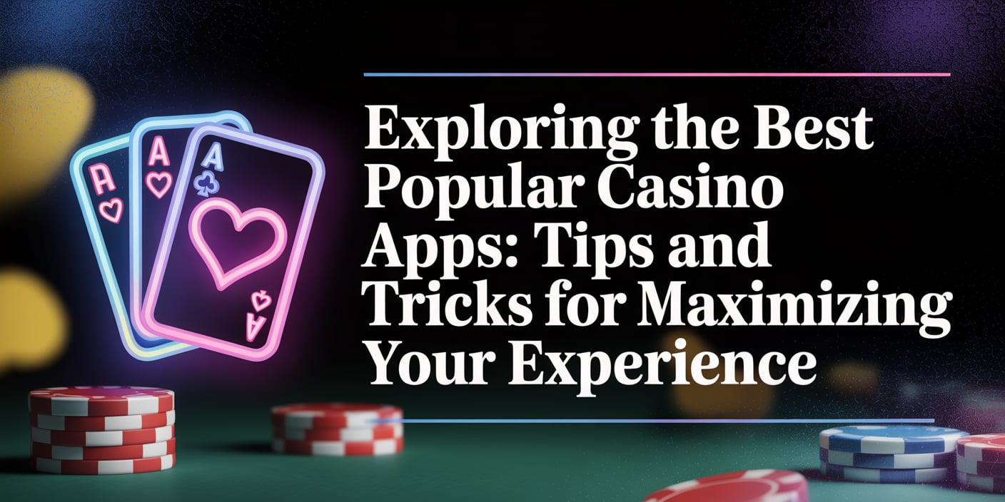 Exploring the Best Popular Casino Apps: Tips and Tricks for Maximizing Your Experience